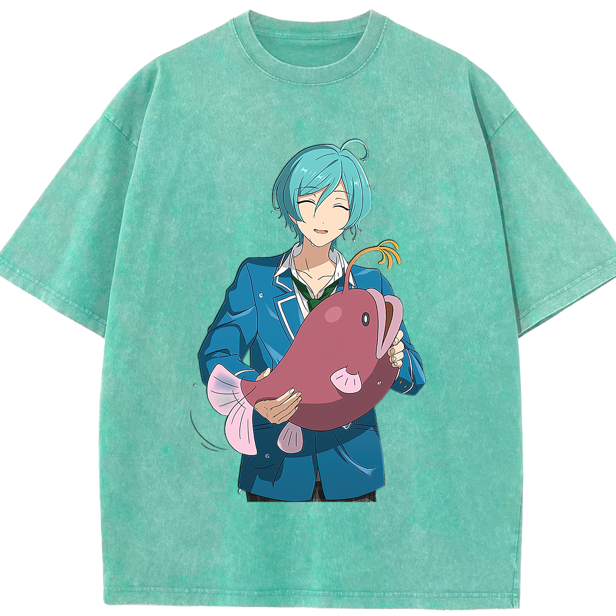 （画像用） あんさんぶるスターズ! Ensemble Stars 綿100% ヴィンテージ風 半袖Tシャツ（フロントプリント）